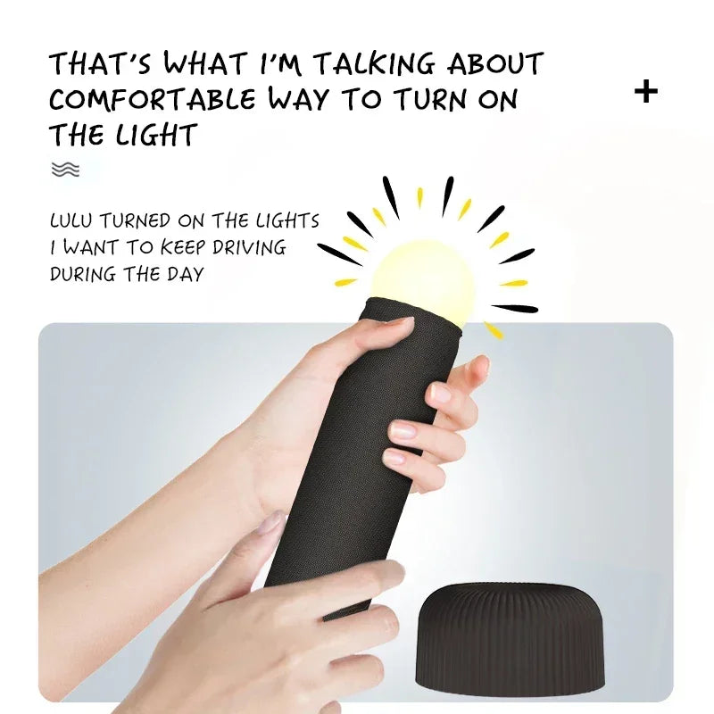 LED Night Light Atmosphere Table Lamp Table Sleep Night Lamp Hand Pull Switch Rechargeable for Bedroom Decoration Birthday Gift